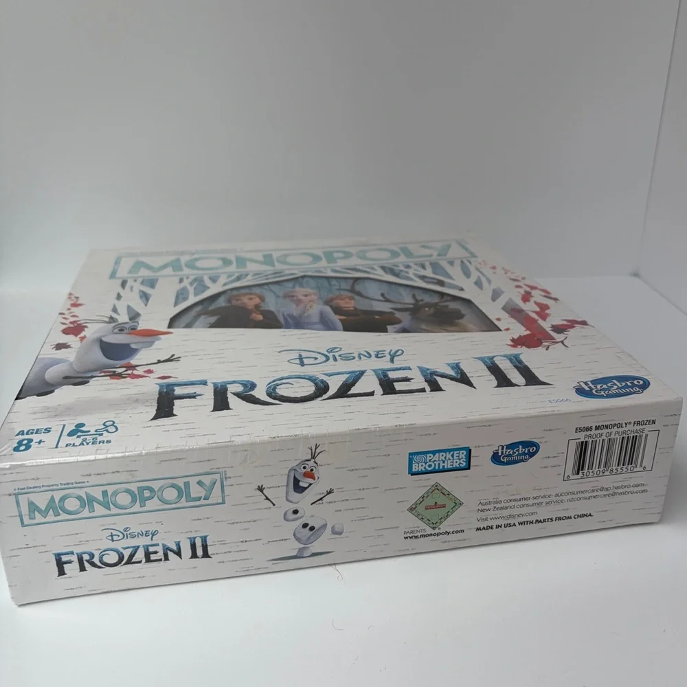 NWT Disney Frozen II Monopoly Game Kids Board Games Hasbro Parker‎ Brothers